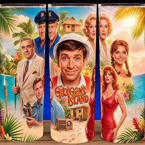 Gilligans Island - Ginger - Skipper - Maryann - Professor Cup Mug Tumbler 20oz